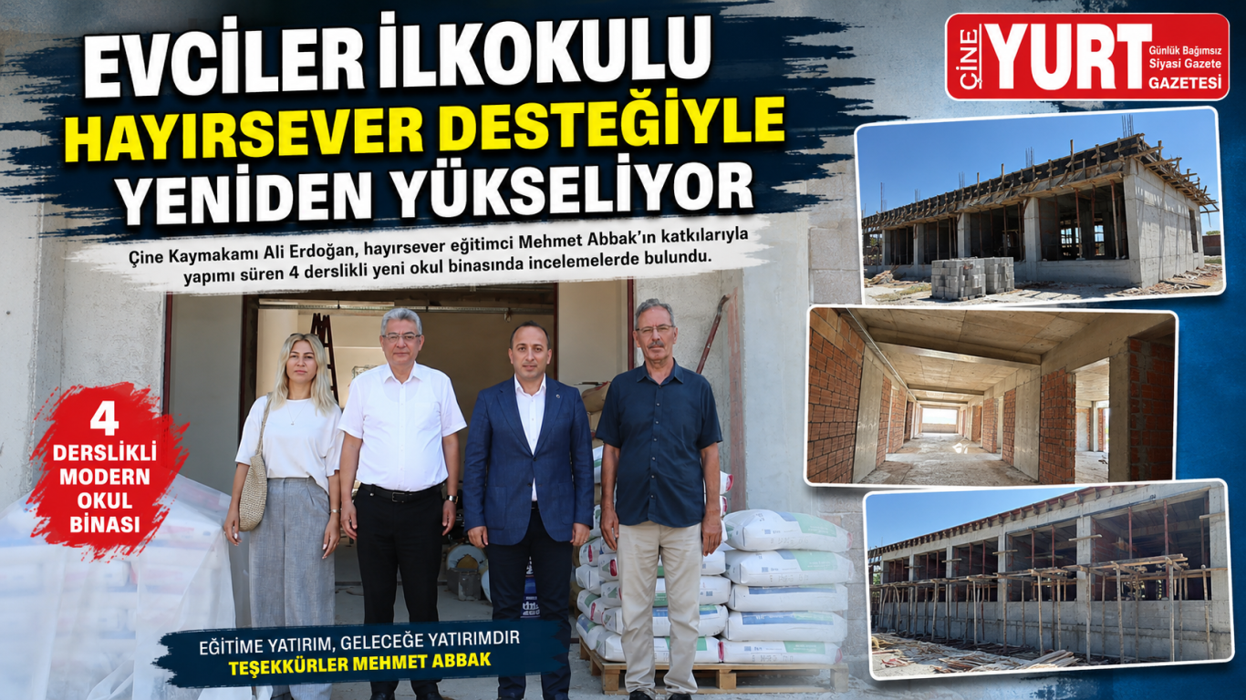 Evciler İlkokulu Hayırsever Desteğiyle Yeniden Yükseliyor